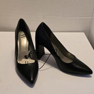 Worthington Zilo Black Pointed Toe Block Heel Size 9